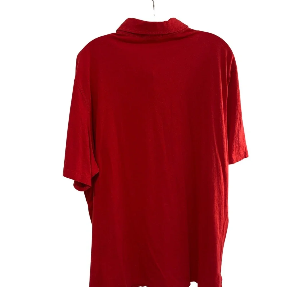 Polo Ralph Lauren Polo Shirt Mens XL Red Chest Pocket Short Sleeve Preppy